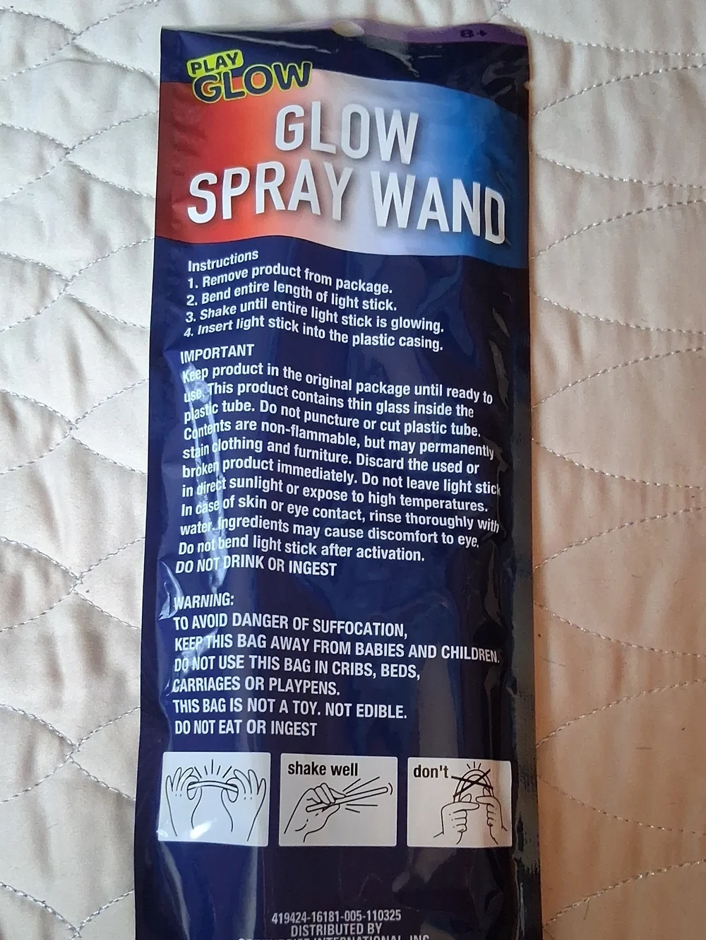 Glow Spray Wand — Red, Blue, White Light Sticks